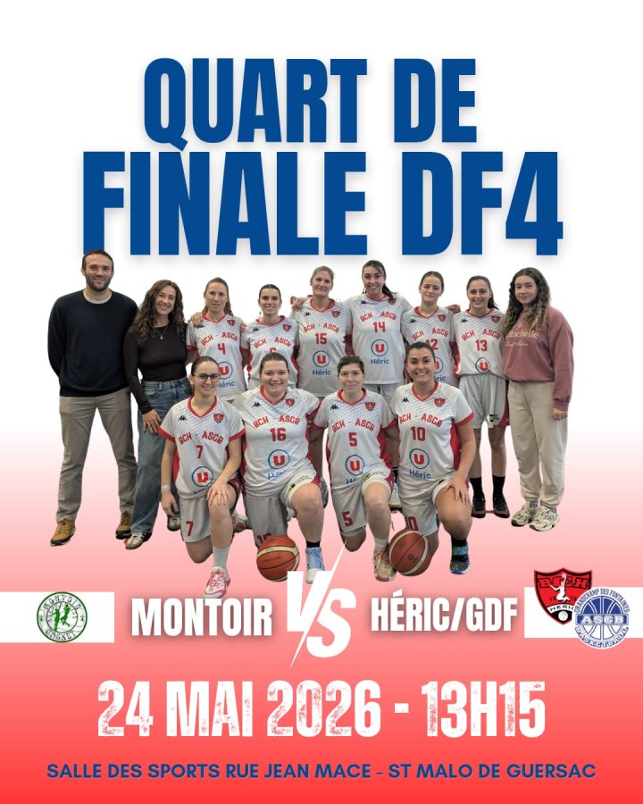 Les quarts de finale de coupe pour nos seniors filles