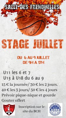 Stage Juillet 2026
